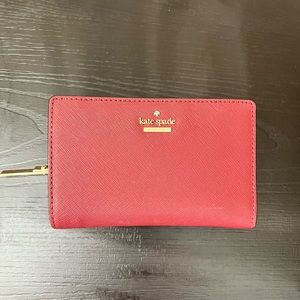 Kate Spade Wallet Burgundy Black White